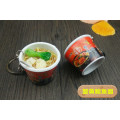 Wholesale Creative Simulation Cup Noodle Plastic Keychain Handwork Instant Noodle Keychain